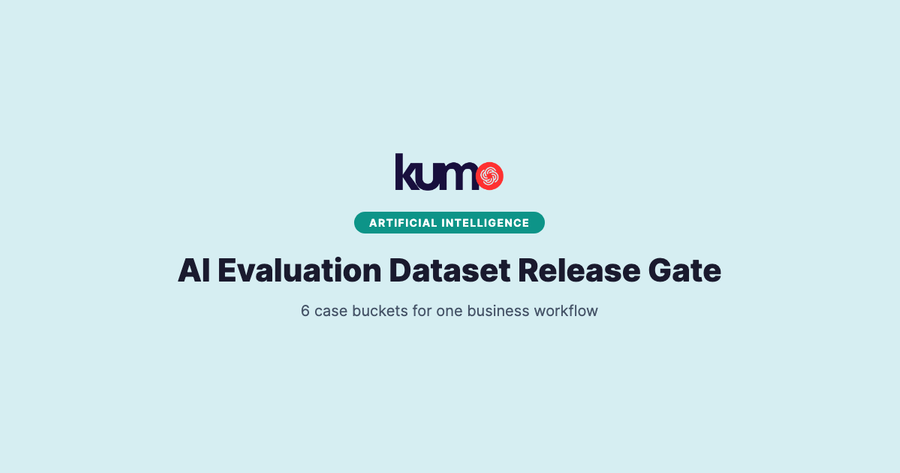 AI Evaluation Dataset for a Business Workflow Release Gate blog banner