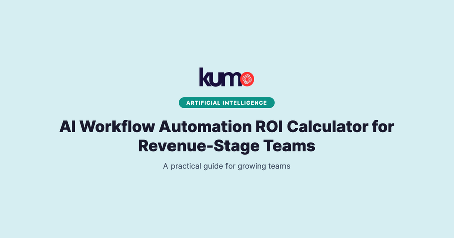 AI Workflow Automation ROI Calculator for Revenue-Stage Teams blog banner