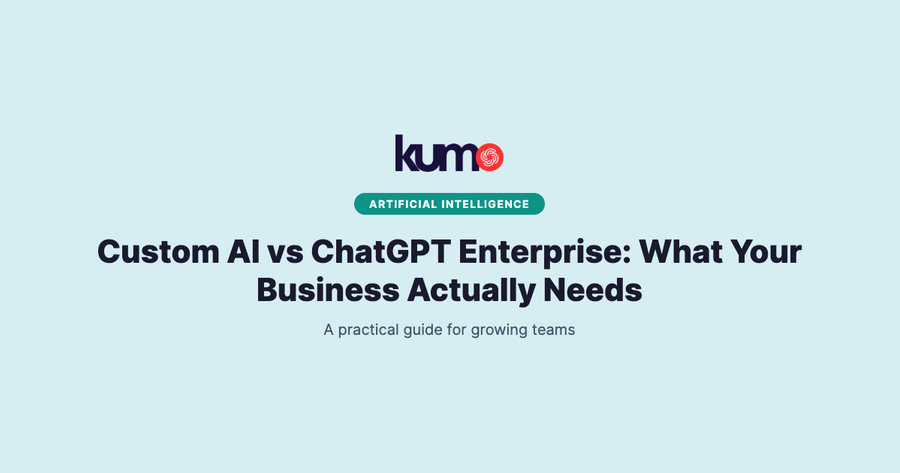 Custom AI vs ChatGPT Enterprise: What Your Business Actually Needs blog banner