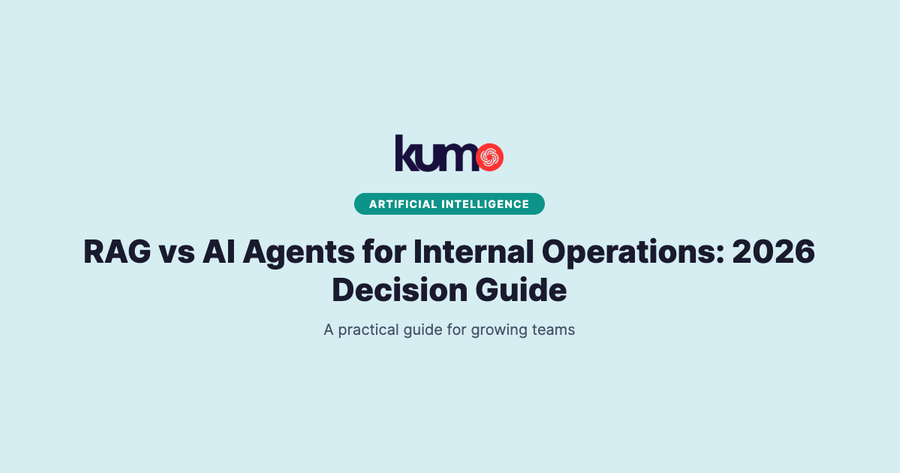 RAG vs AI Agents for Internal Operations: 2026 Decision Guide blog banner