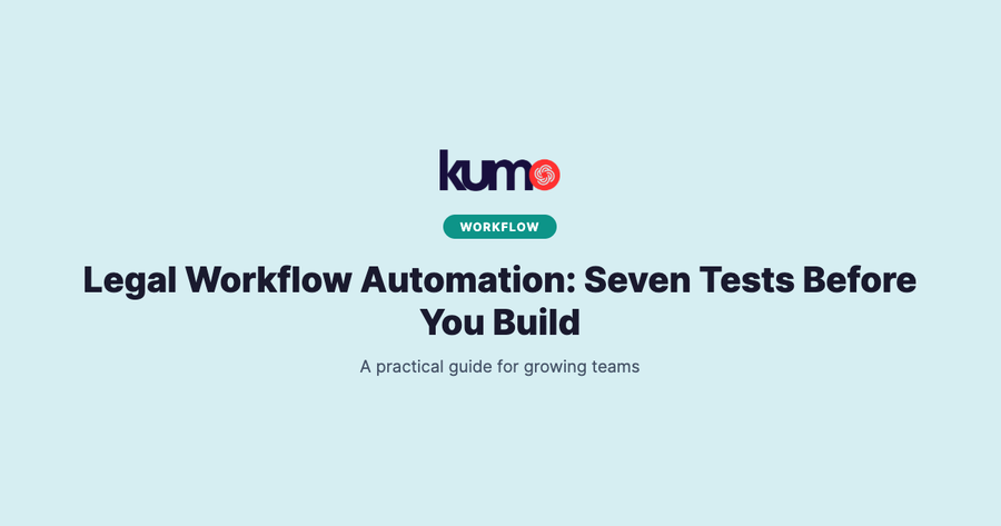 Legal Workflow Automation: Seven Tests Before You Build blog banner