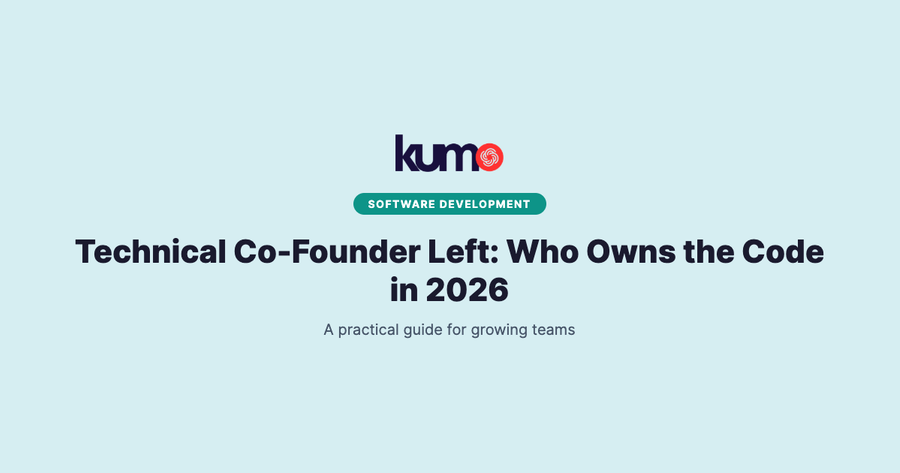 Technical Co-Founder Left: Who Owns the Code in 2026 blog banner