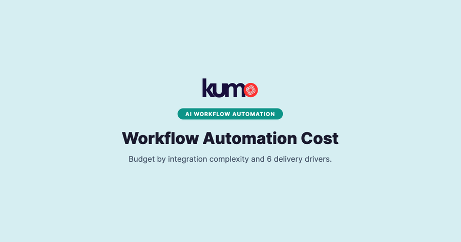 Workflow Automation Cost by Integration Complexity