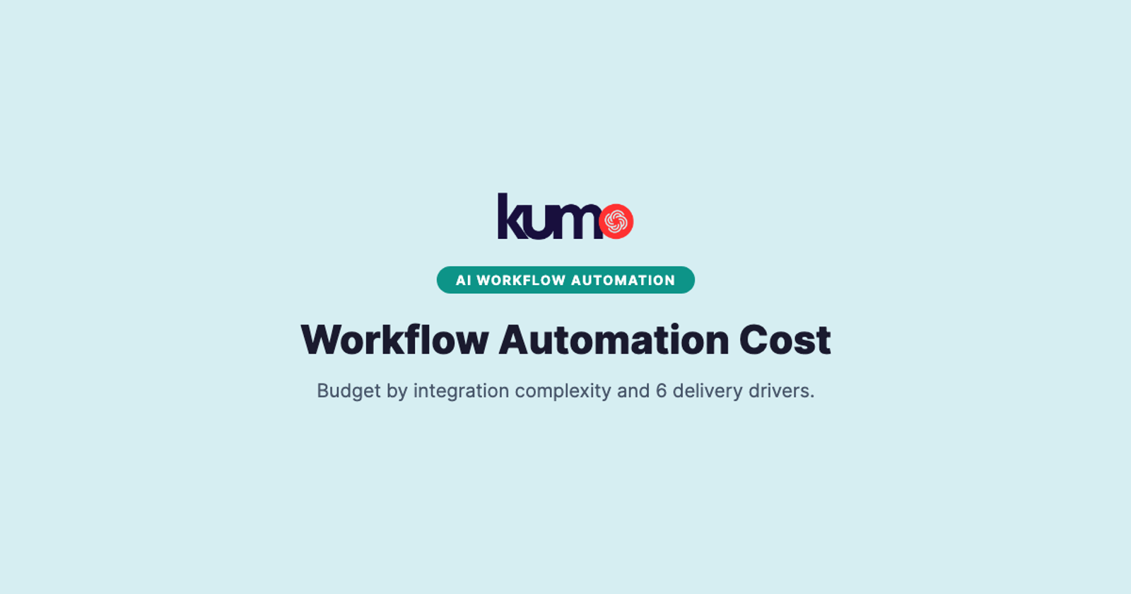 Workflow Automation Cost by Integration Complexity