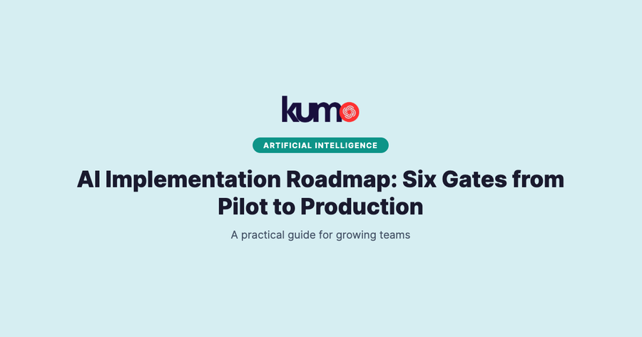 AI Implementation Roadmap: Six Gates from Pilot to Production blog banner