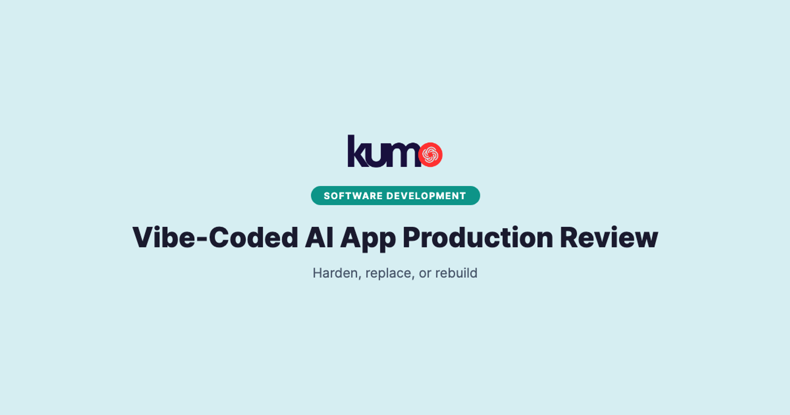 Vibe-Coded AI App Production Readiness Review blog banner