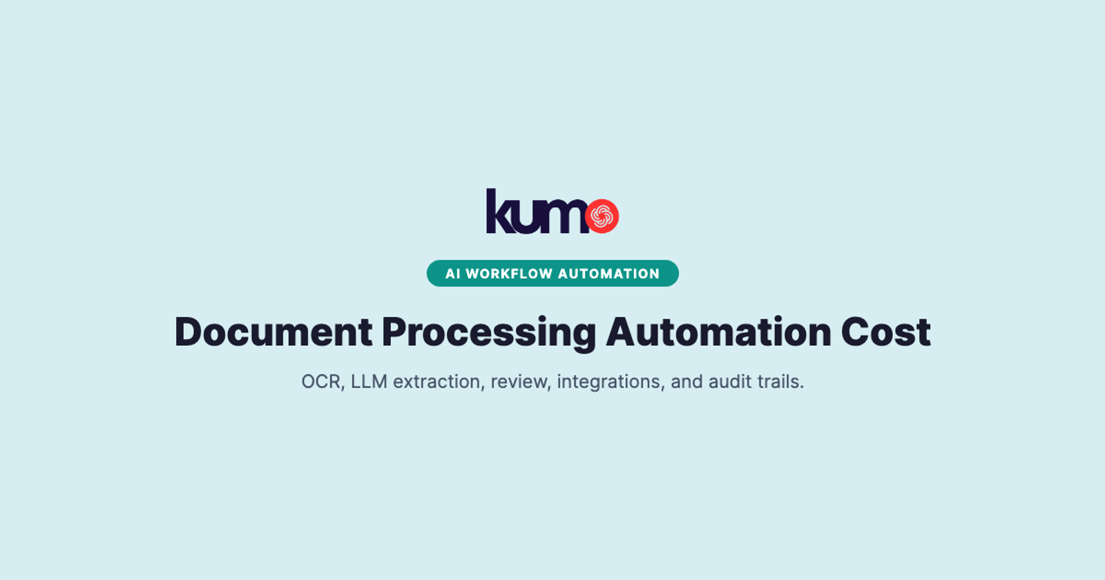 Document Processing Automation Cost