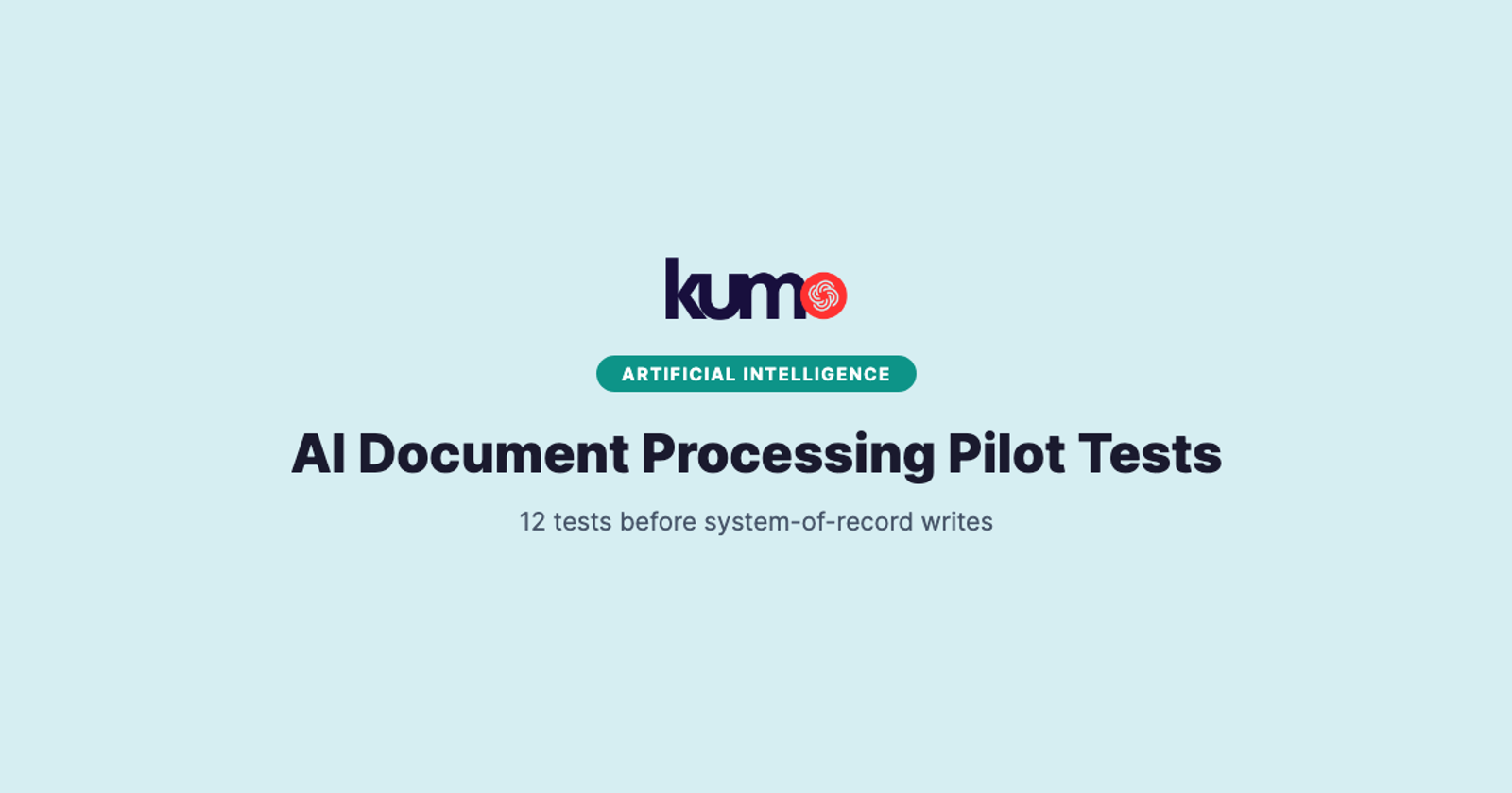 AI Document Processing Pilot Acceptance Tests blog banner