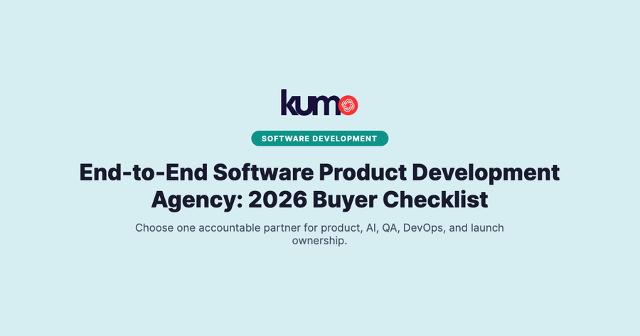 End-to-End Software Product Development Agency: 2026 Buyer Checklist