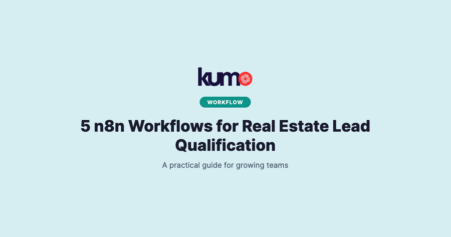 5 n8n Workflows for Real Estate Lead Qualification blog banner
