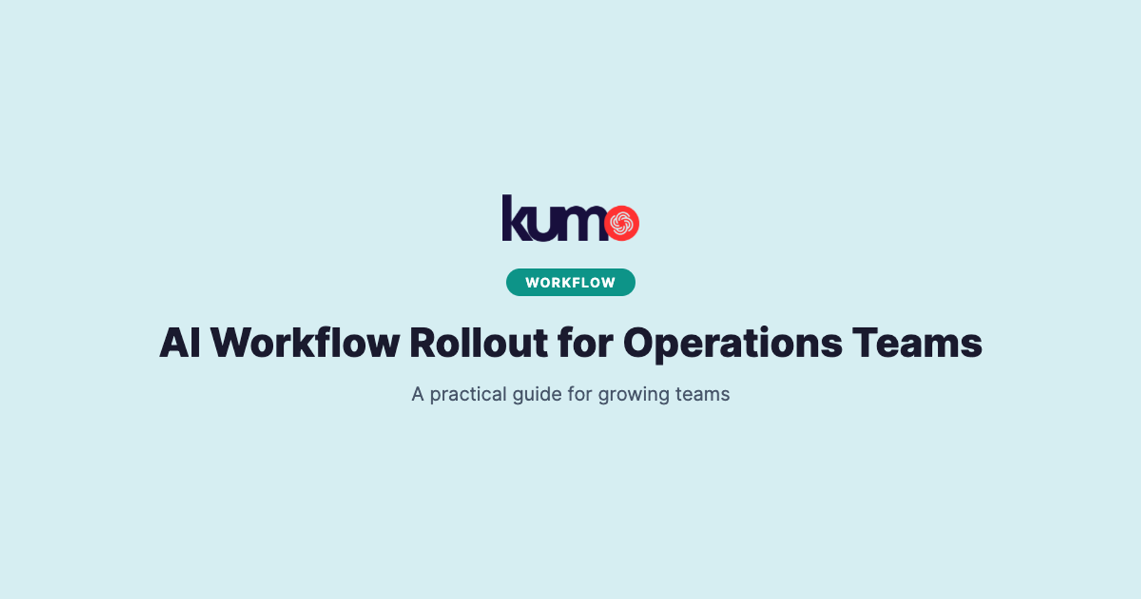 AI Workflow Rollout for Operations Teams blog banner