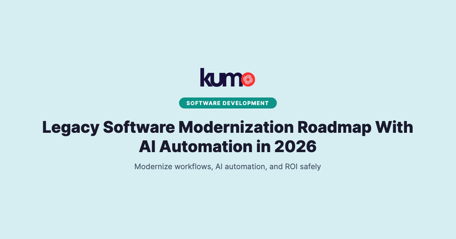 Legacy software modernization roadmap with AI automation for revenue-stage teams