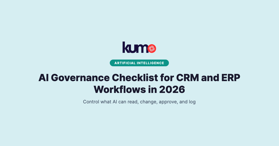 AI Governance Checklist for CRM and ERP Workflows in 2026