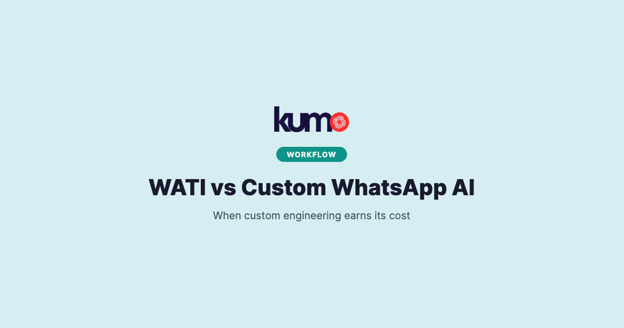 WATI versus custom WhatsApp AI enterprise decision guide