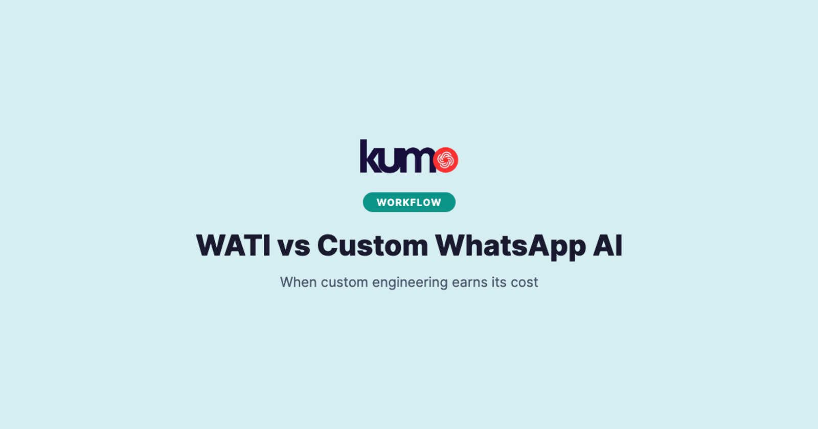 WATI versus custom WhatsApp AI enterprise decision guide