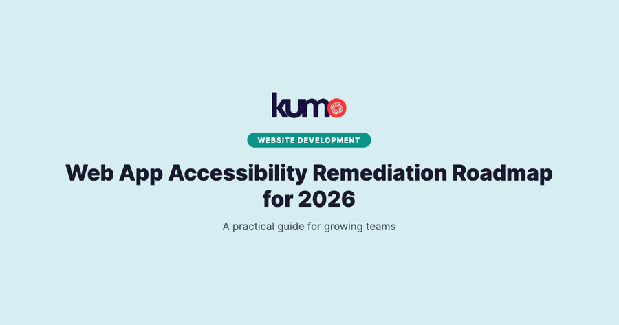 Web App Accessibility Remediation Roadmap for 2026 blog banner