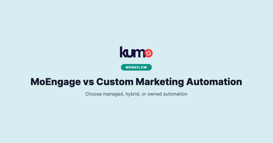MoEngage versus custom marketing automation decision guide for growing businesses