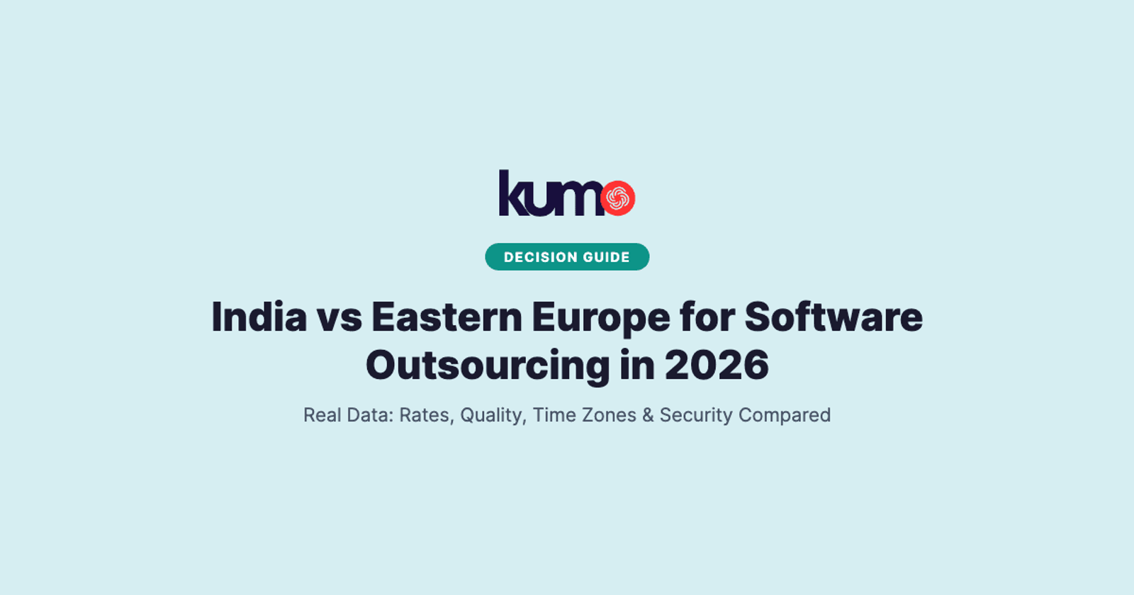 India vs Eastern Europe for Software Outsourcing