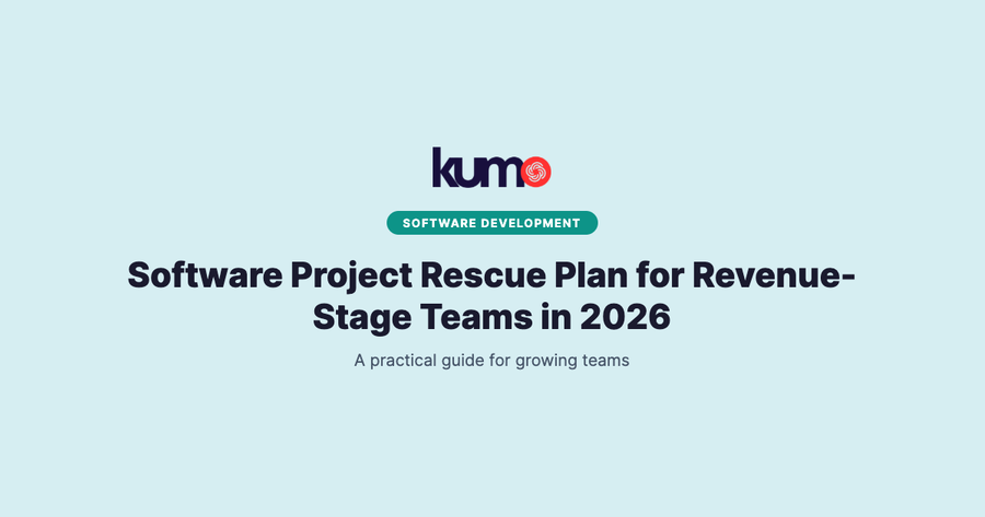 Software Project Rescue Plan for Revenue-Stage Teams in 2026 blog banner