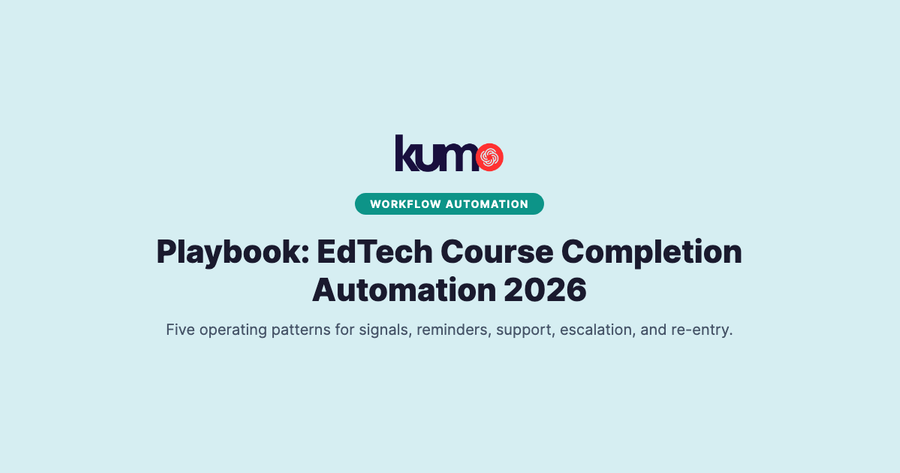 Playbook: EdTech Course Completion Automation 2026
