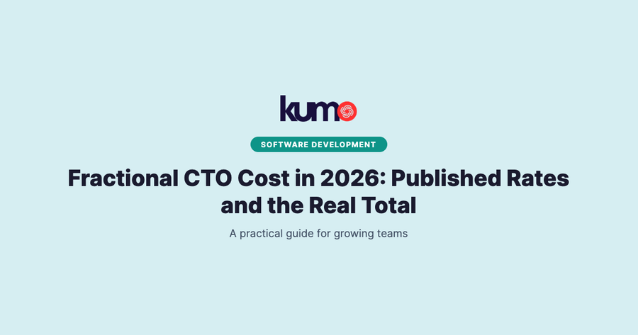Fractional CTO Cost in 2026: Published Rates and the Real Total blog banner