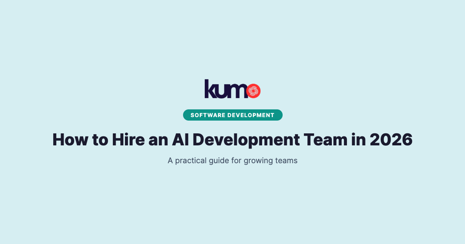 How to Hire an AI Development Team in 2026 blog banner
