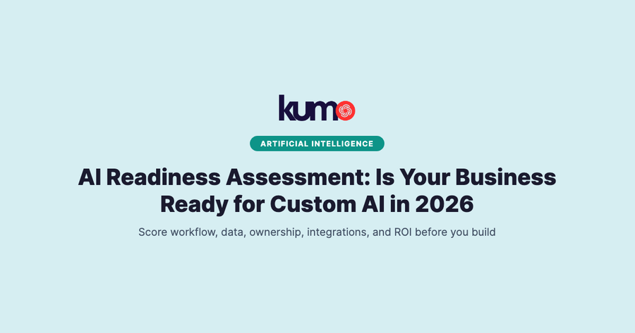 KumoHQ AI readiness assessment scorecard for custom AI in 2026