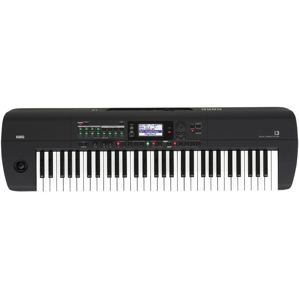 【美品】KORG i3 MUSIC WORKSTATION Korg i3 61-Key Music Workstation (Super Matte Black)