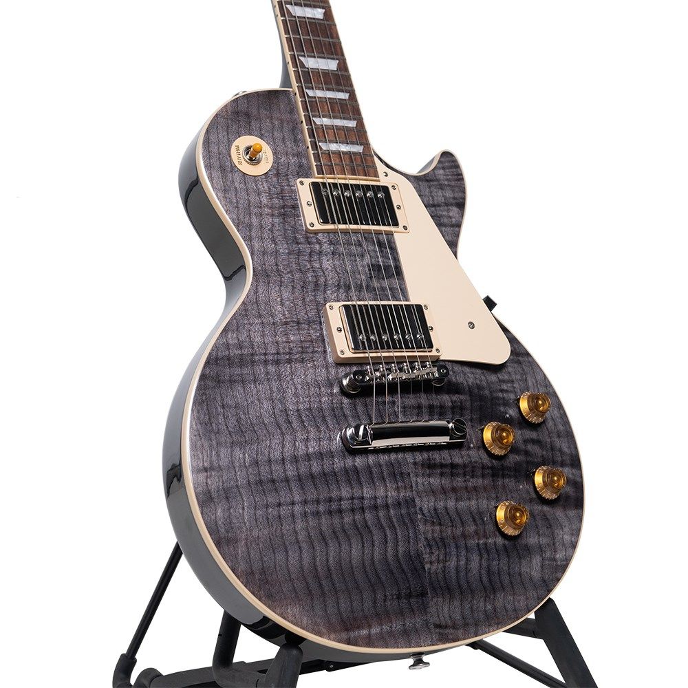 Gibson Les Paul Standard 50s Figured (Trans Black) inc Hard Shell Case