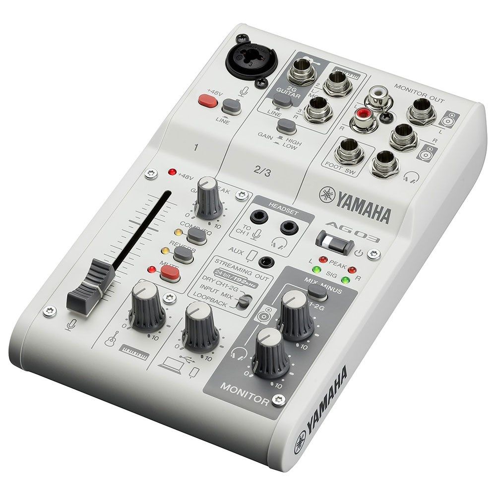 家電 yamaha ag03 mk2 Yamaha AG03 MK2 3-Channel Live Streaming Mixer w/ USB Audio