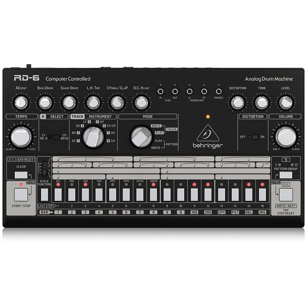 Behringer RD6 Classic 606 Analog Drum Machine w/ 16 Step Sequencer