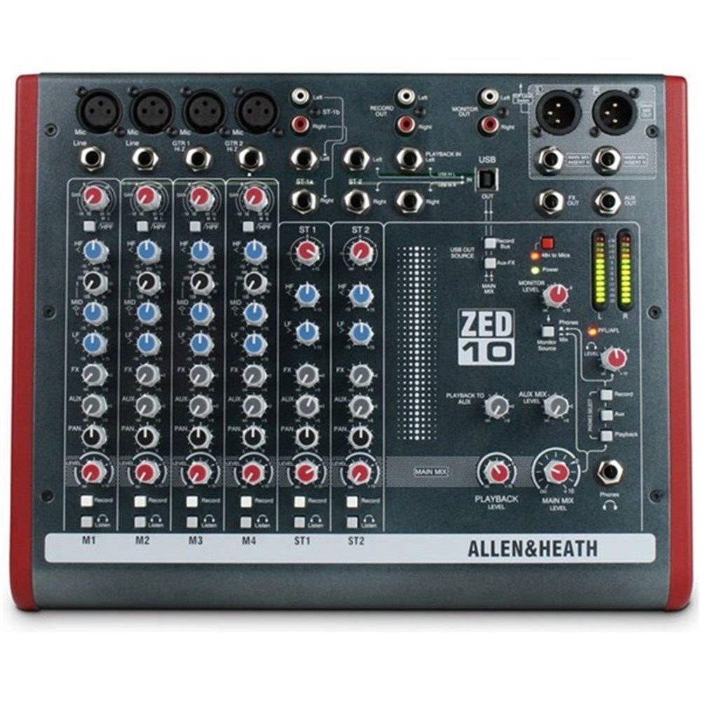 【美品】Allen & Heath ZED-10 Allen & Heath ZED-10 Multipurpose USB Mixer