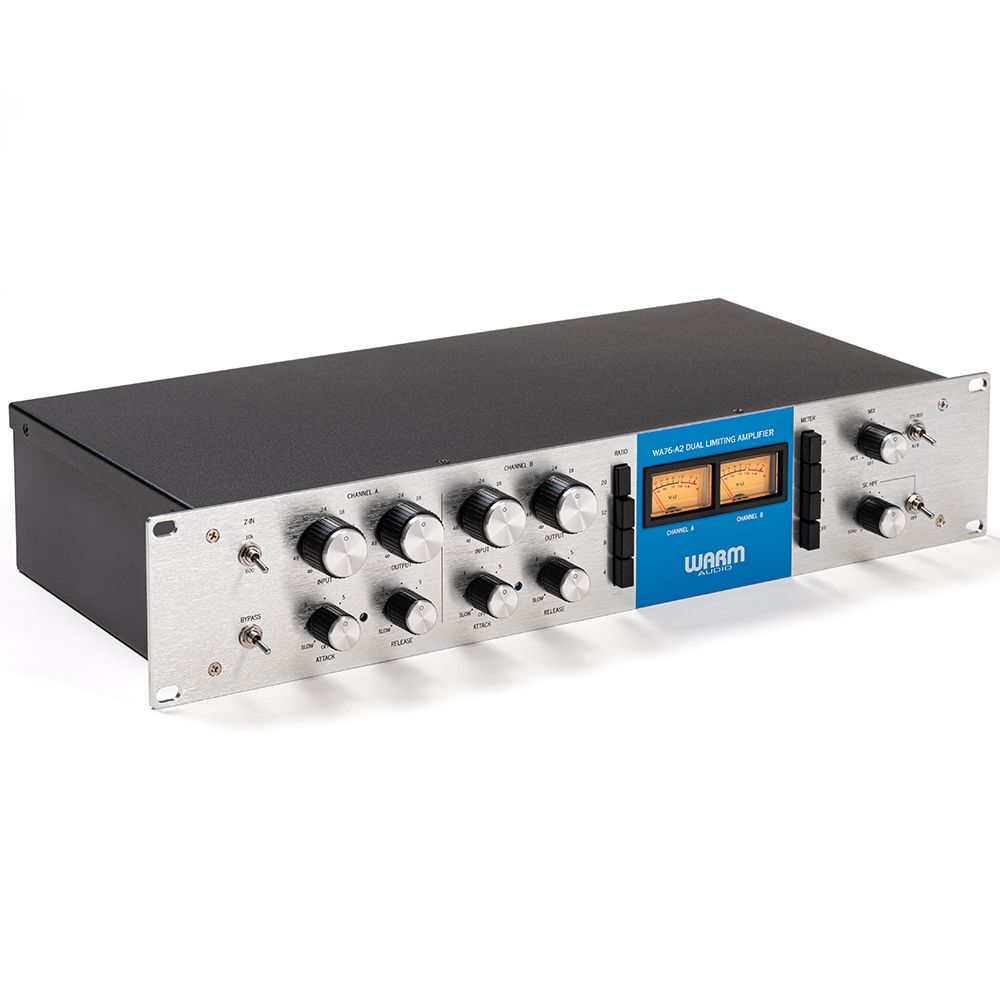 Warm Audio WA76A2 Dual Channel Vintage-Voiced FET Compressor (Blue