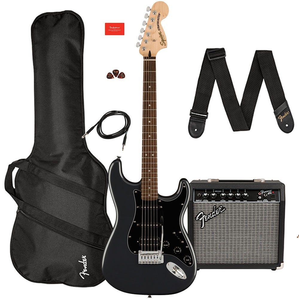 Squier Affinity Stratocaster HSS Guitar Pack Laurel Fingerboard