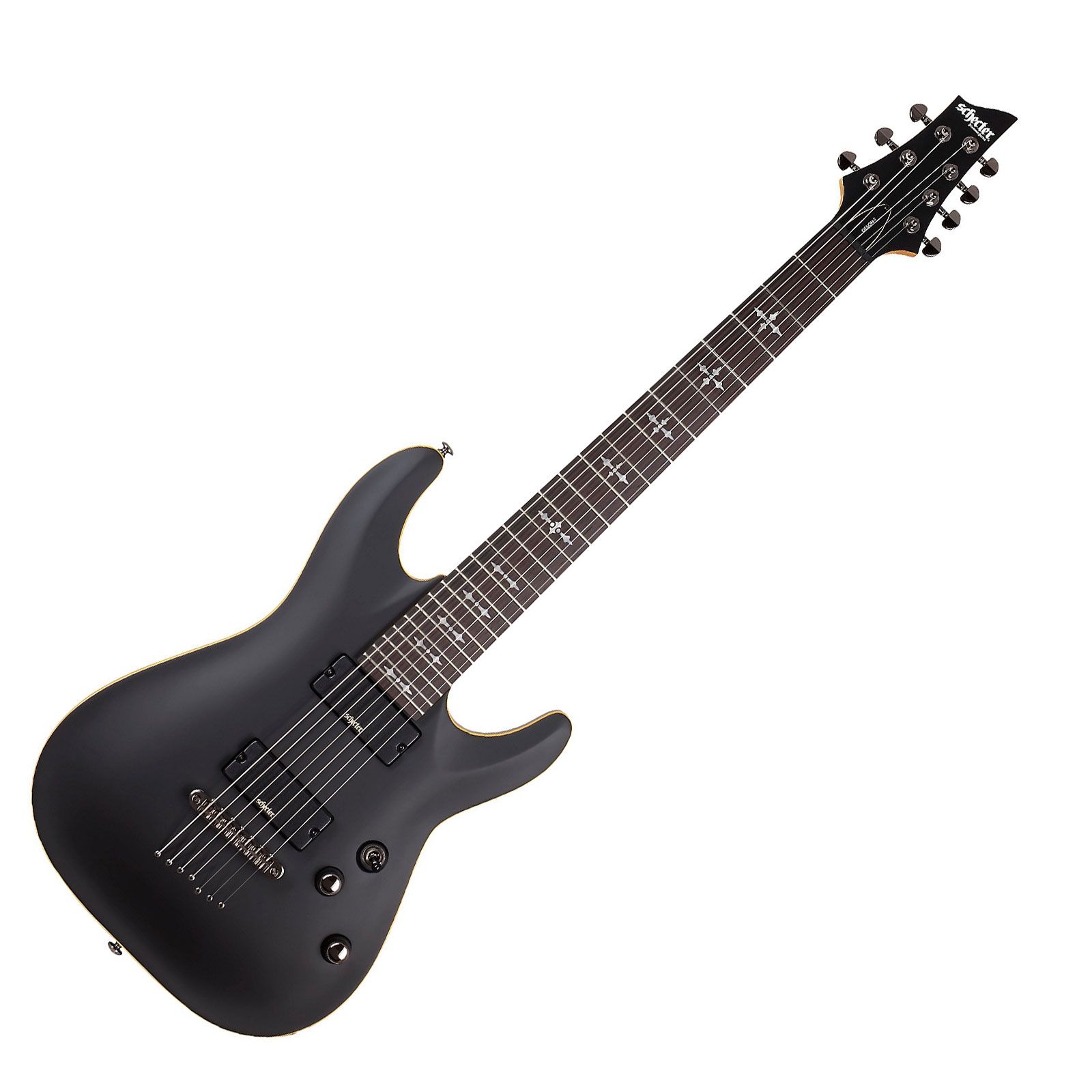 Schecter Demon7 7 String Electric Guitar Aged Black Satin