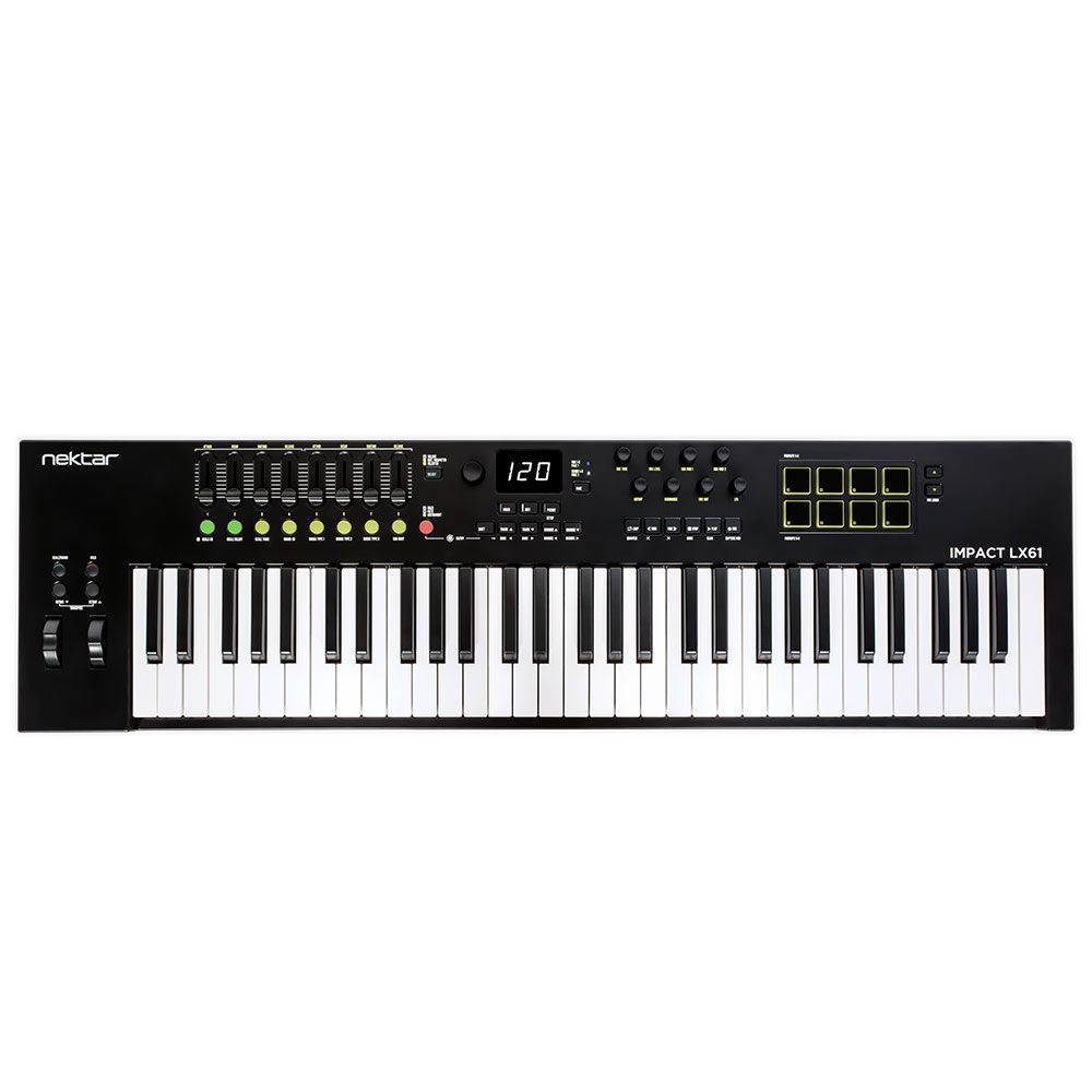 Nektar Impact LX61 Mk3 61-Note USB MIDI Controller Keyboard w/ 9 x