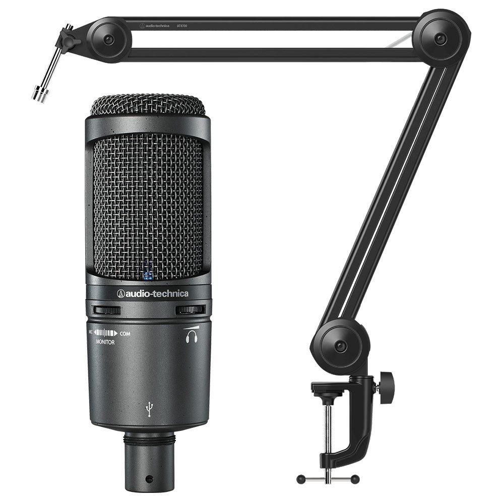 Audio Technica AT2020USB+ USB Condenser Microphone w/ Boom Arm