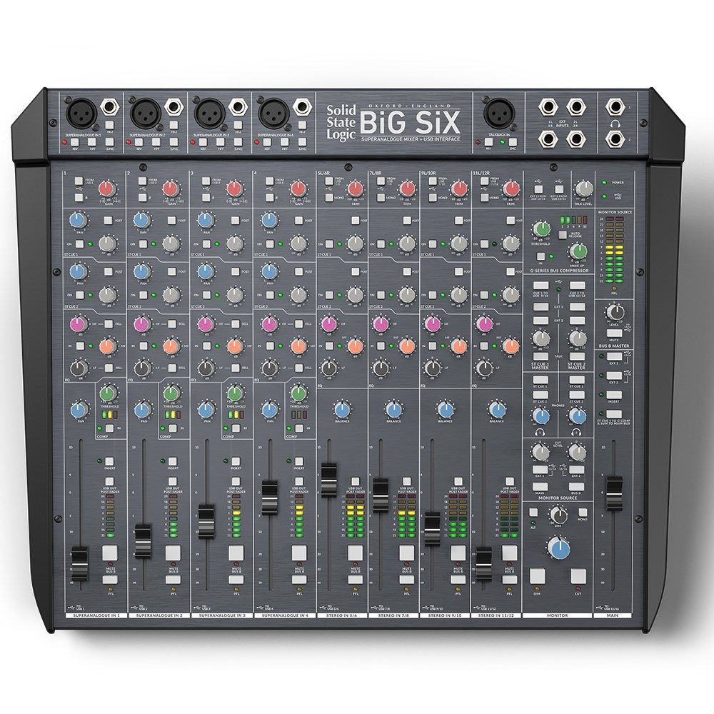 Solid State Logic SSL BiG SiX Mixer w/ SuperAnalogue & G-Comp Bus Compressor  · Store DJ