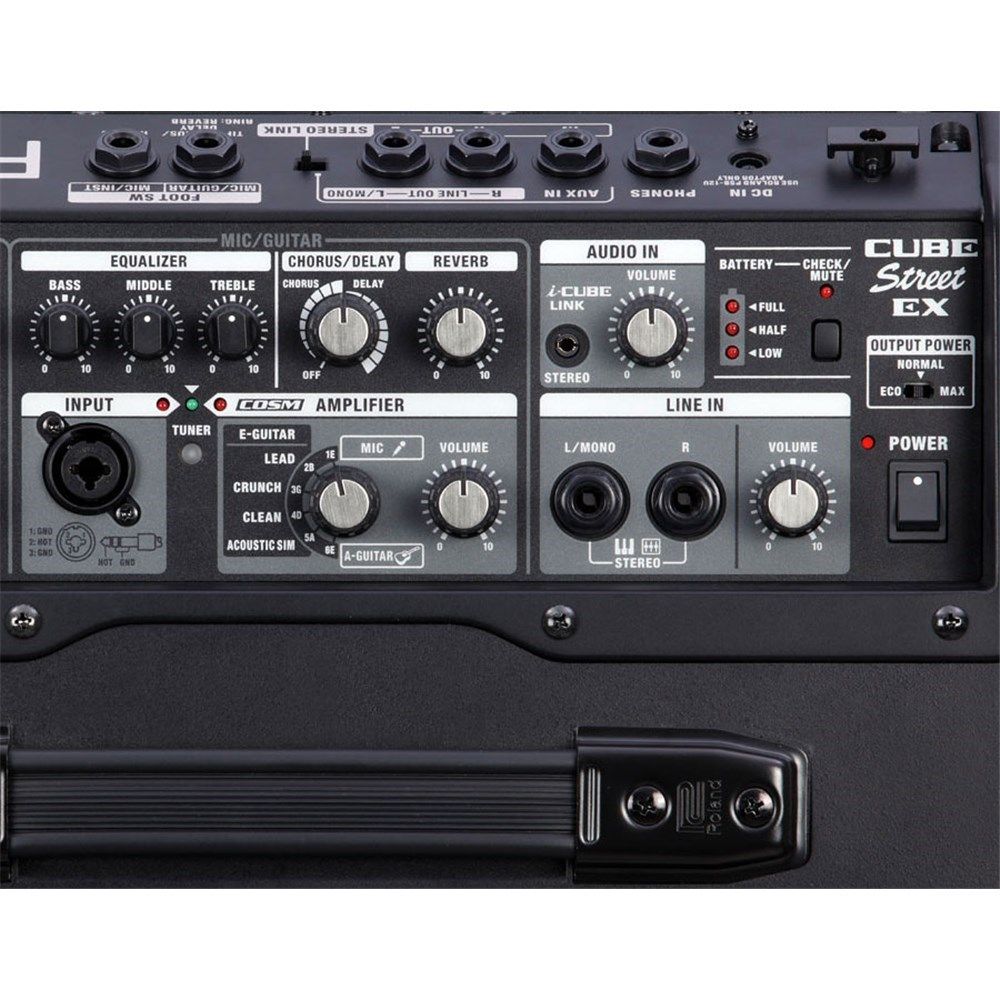 Roland Cube Street EX with Rechargeable Battery (Black)