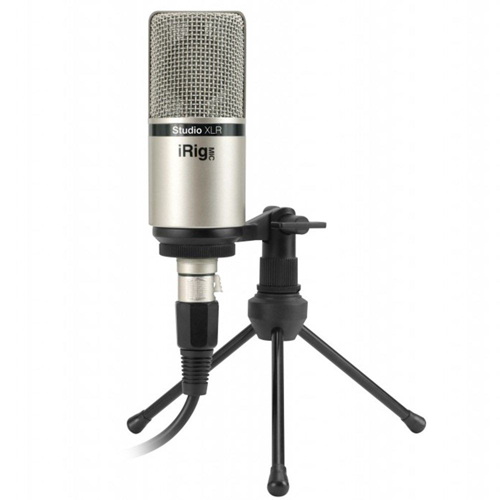 IK Multimedia iRig Mic Studio XLR Condenser Mic (Silver)