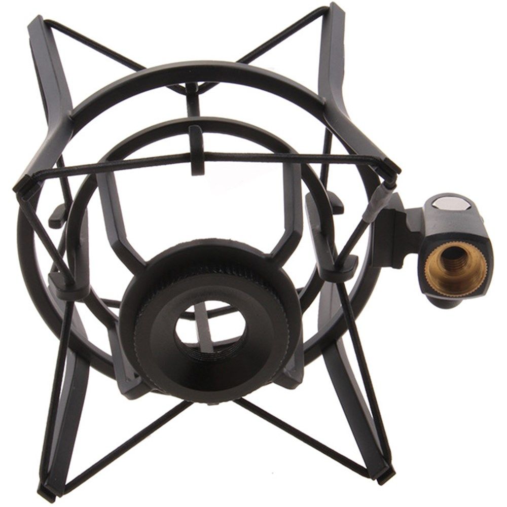 Supporto Antiurto Universale Per Microfoni Da 55-65 Mm, In Alluminio, Con Adattatore 5/8 A 3/8