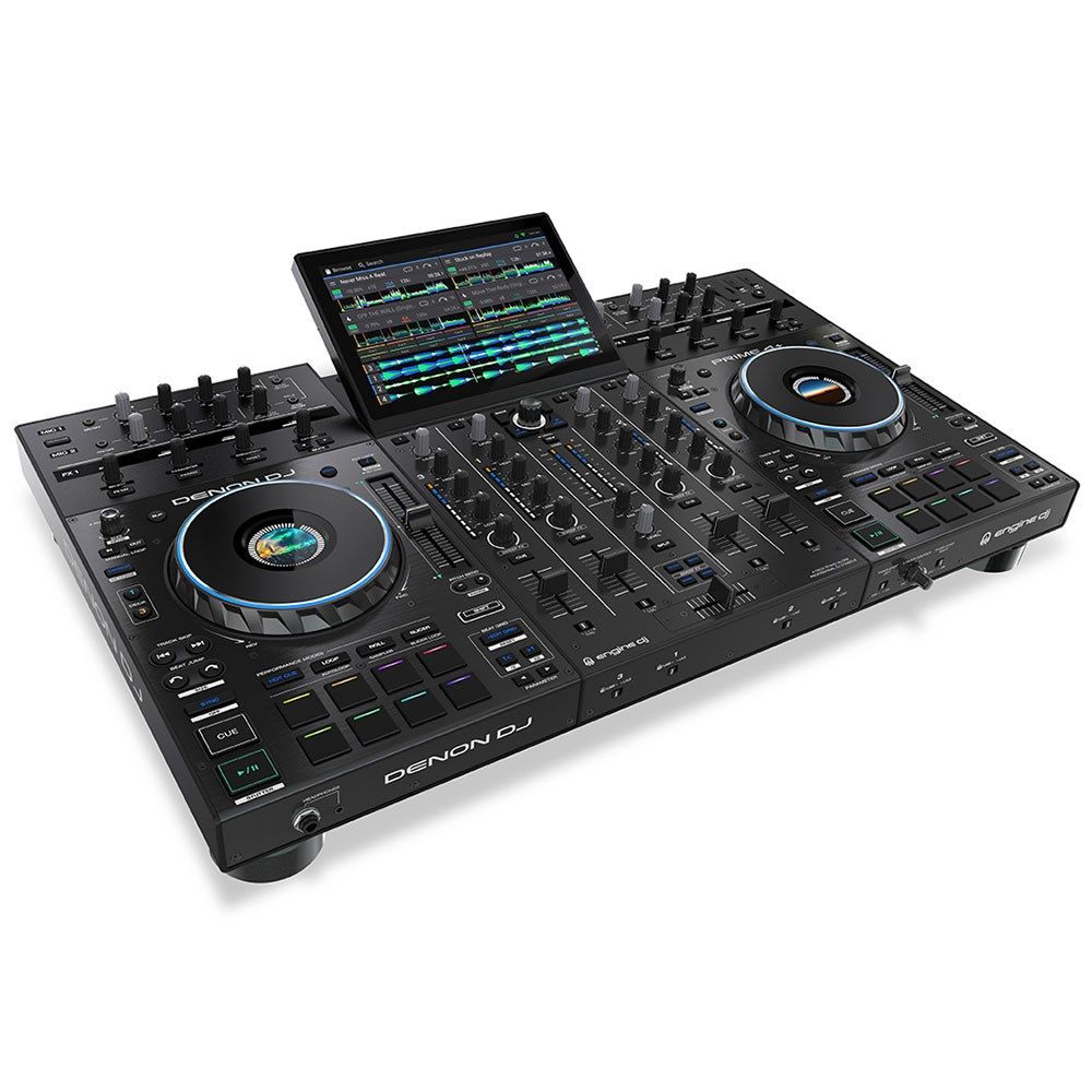 アボッチ DENON DJ Prime4 4chオールインワン 希少 Denon Prime 4+ Standalone 4-Deck DJ System w/ WiFi, Streaming & 10