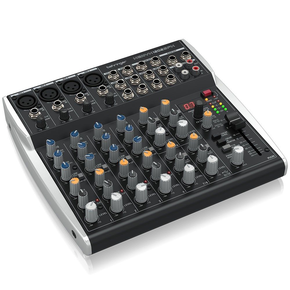 Behringer Xenyx 1202SFX 12-Input Mixer w/ USB & Klark Teknik Effects