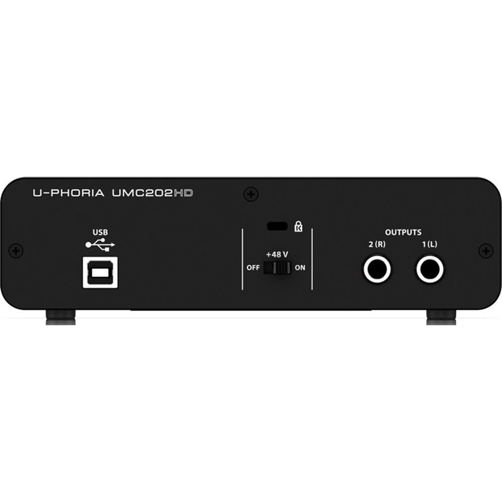 Behringer U-Phoria UMC202HD 2x2 USB Audio Interface (24-Bit/192kHz