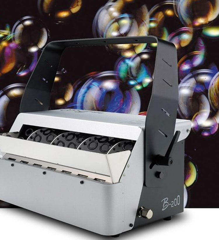 Antari bubble machine with big bubbles in background