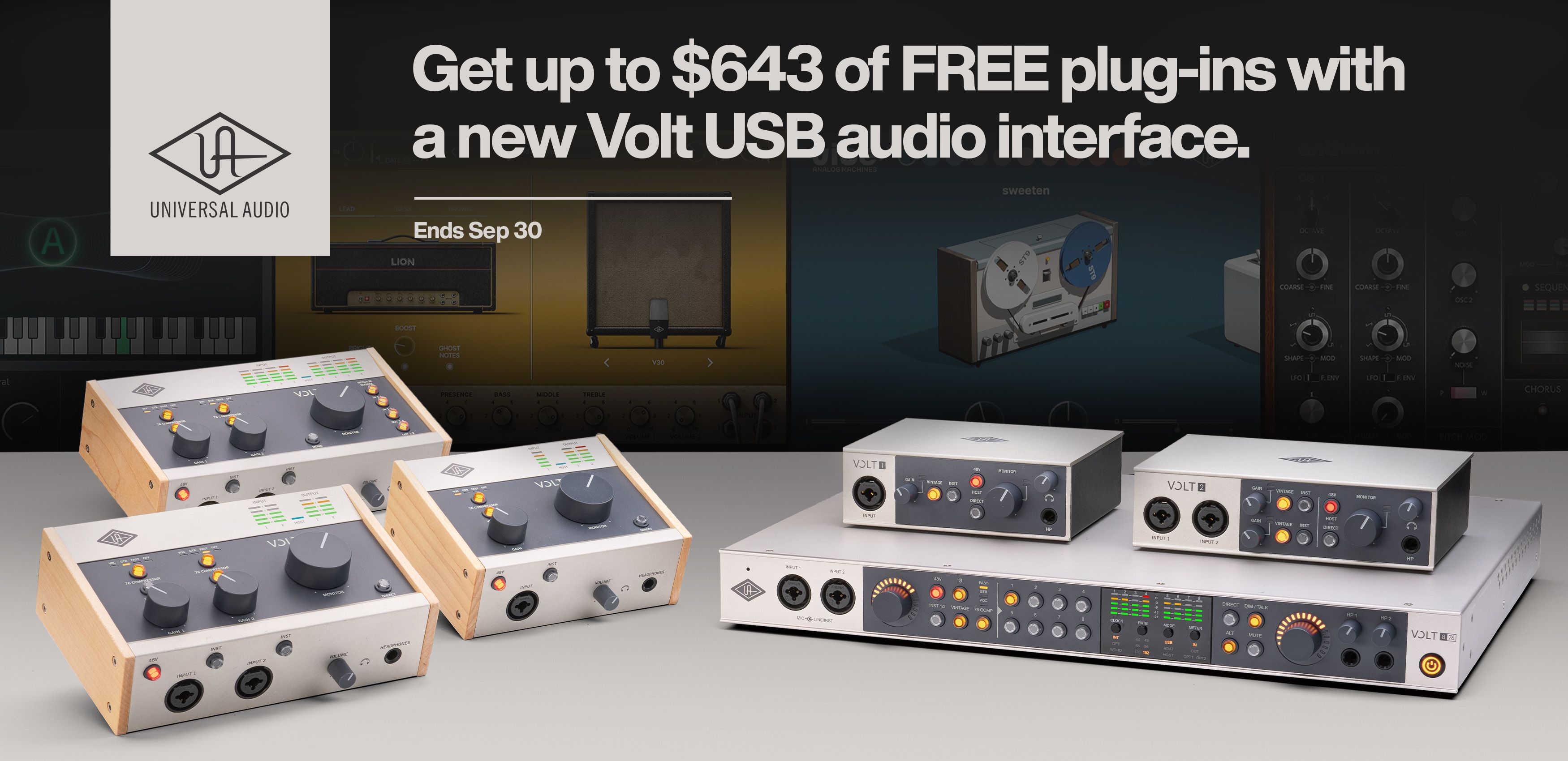 Universal Audio Volt 176 1-In/2-Out USB 2.0 Interface w/ Built-In