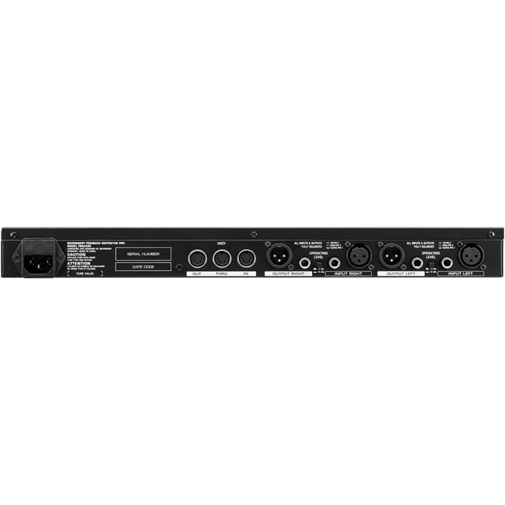 配信機器・PA機器・レコーディング機器 behringer Feedback Destroyer Pro Behringer FBQ2496 Automatic Feedback Destroyer
