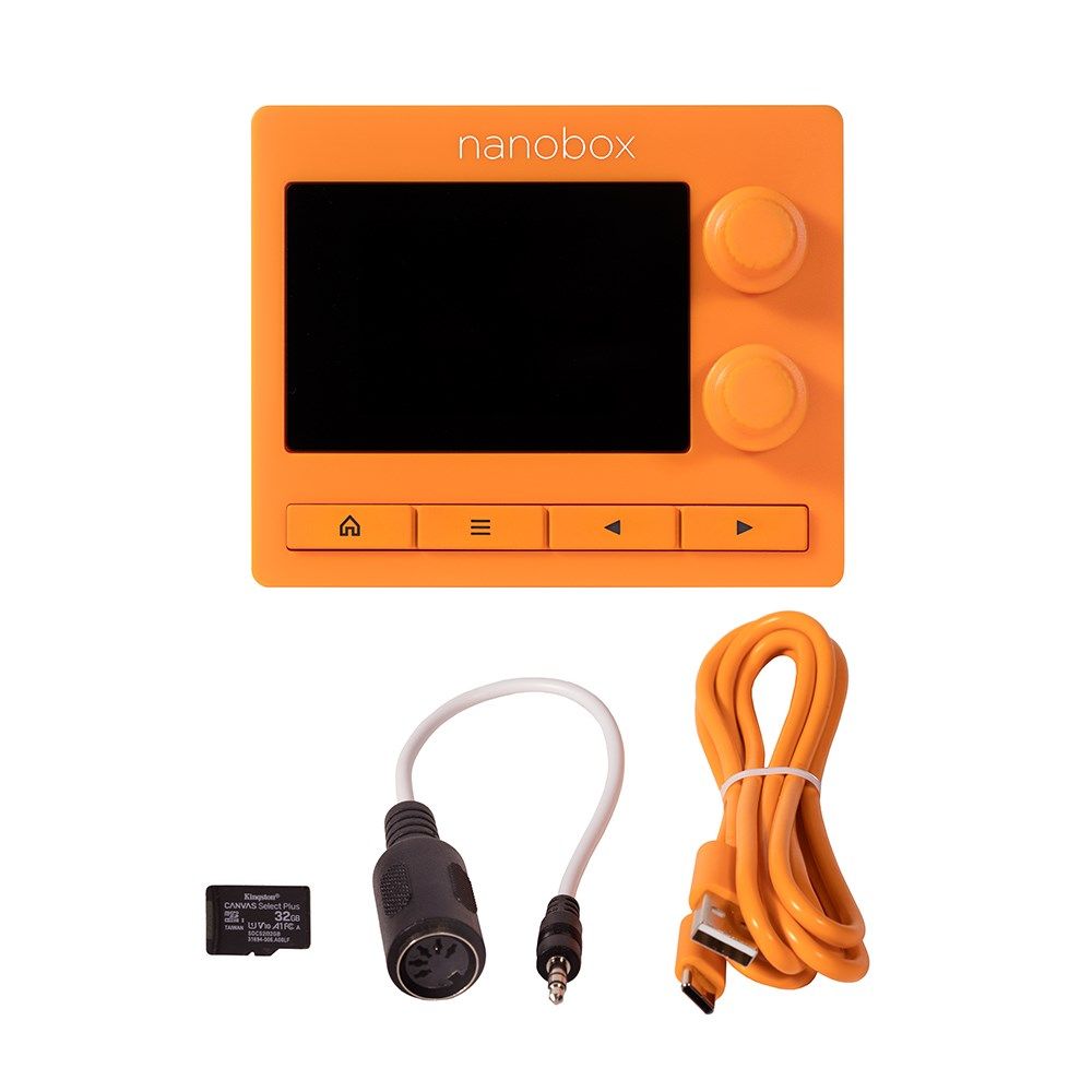 1010 Music Nanobox Tangerine Desktop Sampler w/ Touchscreen