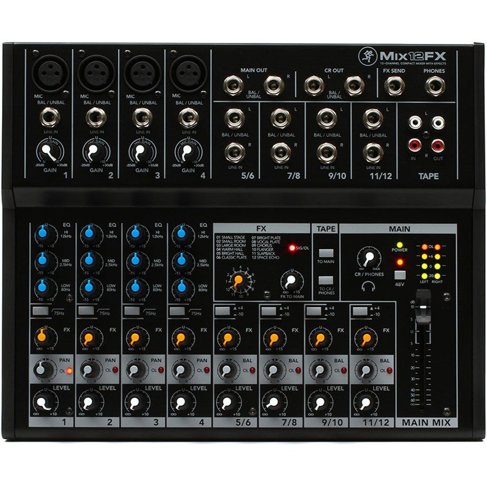 Mackie Mix12FX 12-Channel Compact Mixer w/ FX