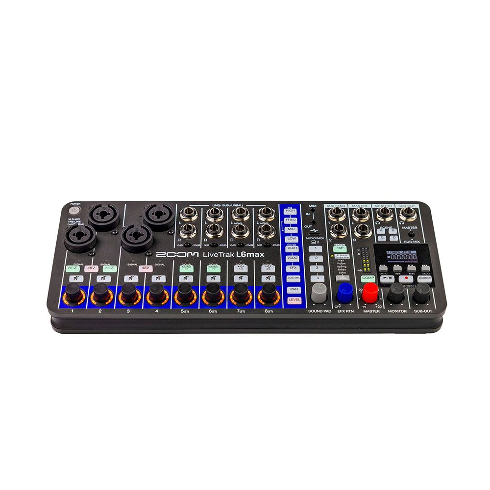 Zoom LiveTrak L6 Max Portable 12 Channel Digital Mixer